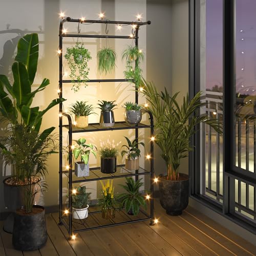 3 tier hanging planter outdoor Indoor Outdoor Heavy Duty Metal 3 Tier Hanging Plant Stand – Ekisemio