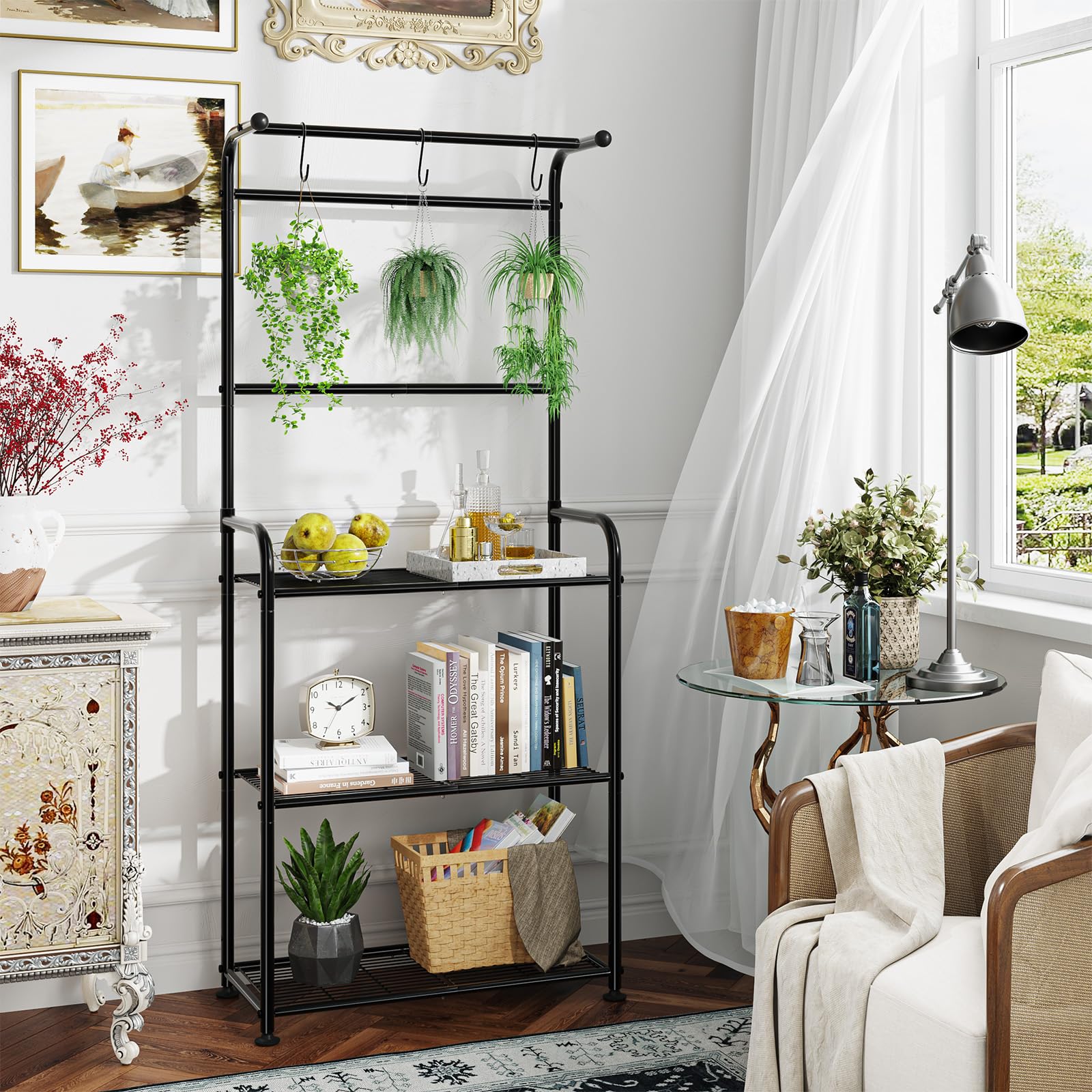 3 tier hanging planter outdoor Indoor Outdoor Heavy Duty Metal 3 Tier Hanging Plant Stand – Ekisemio