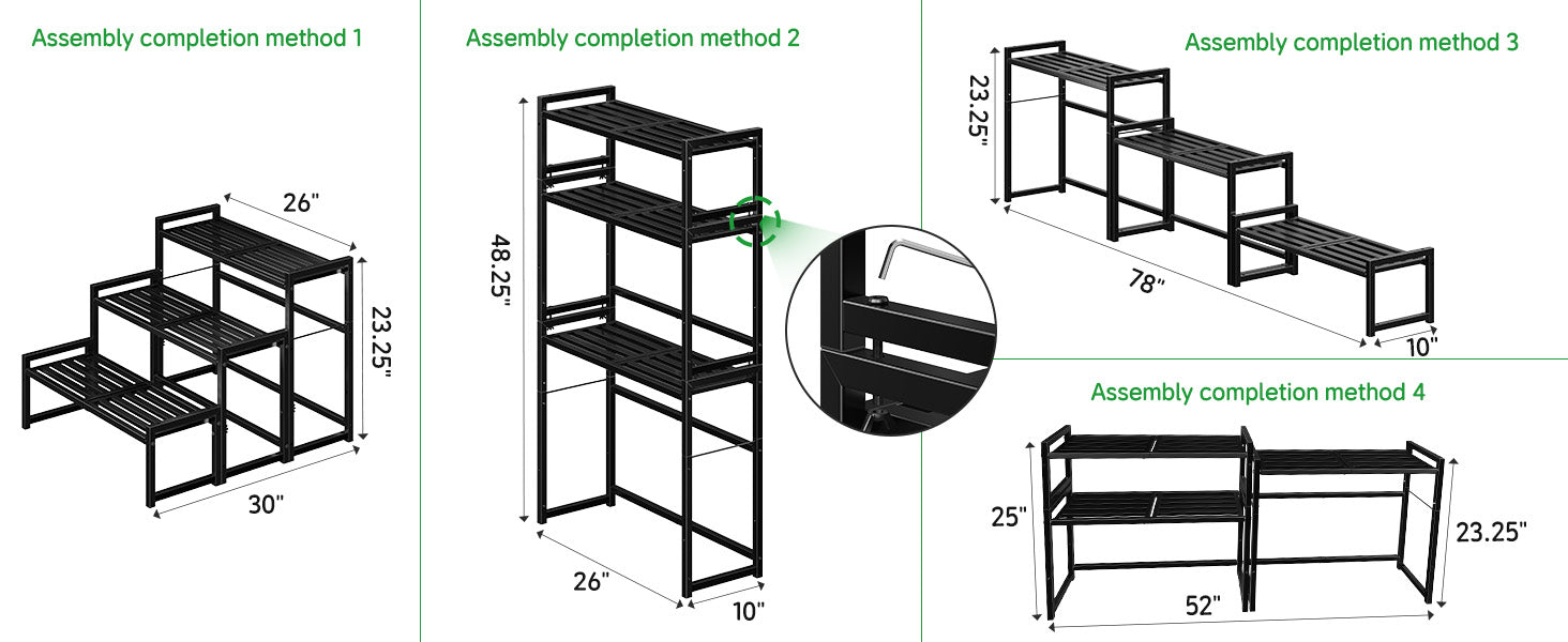 3-Tier Plant Stand Outdoor Indoor Waterproof Display Rack